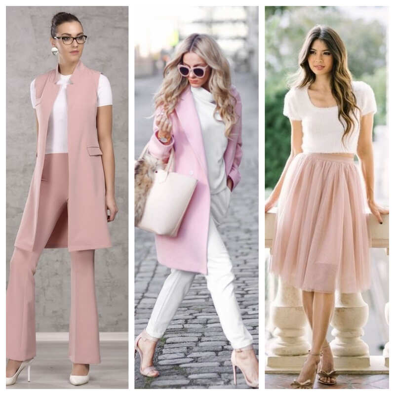 Сочетание Цветов В Одежде Розовый Фото