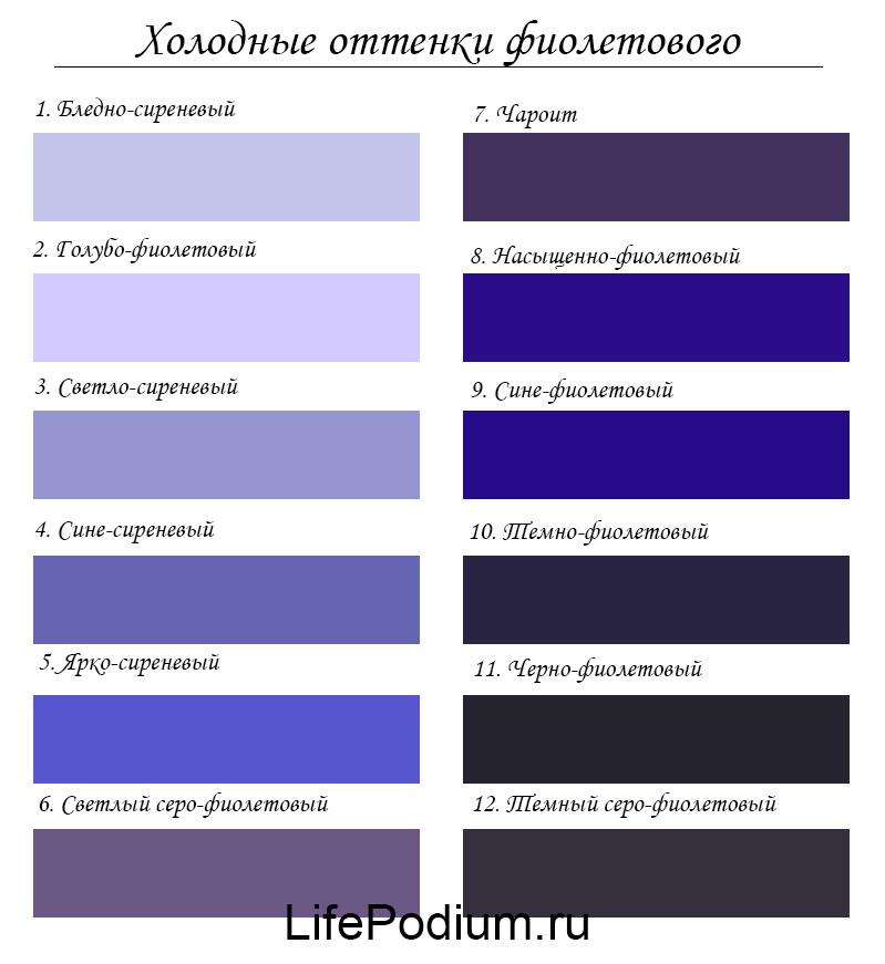 С какими цветами сочетается фиолетовый в одежде: 19 эффектных комбинаций по цветовому кругу